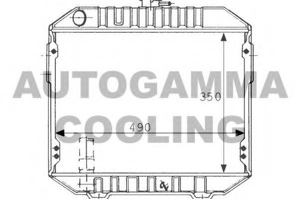 AUTOGAMMA 101020 Радіатор, охолодження двигуна