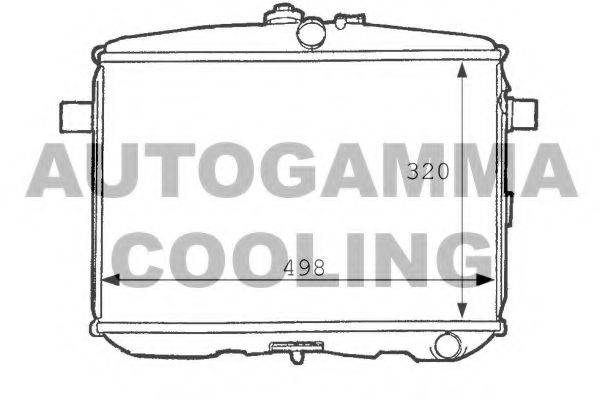 AUTOGAMMA 101086 Радіатор, охолодження двигуна