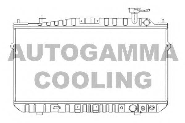 AUTOGAMMA 102123 Радіатор, охолодження двигуна