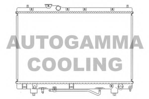 AUTOGAMMA 102371 Радіатор, охолодження двигуна