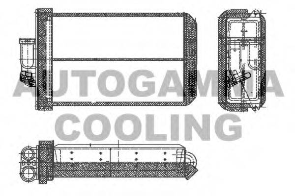 AUTOGAMMA 103453 Теплообмінник, опалення салону