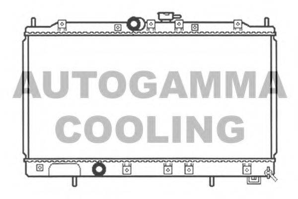 AUTOGAMMA 103480 Радіатор, охолодження двигуна