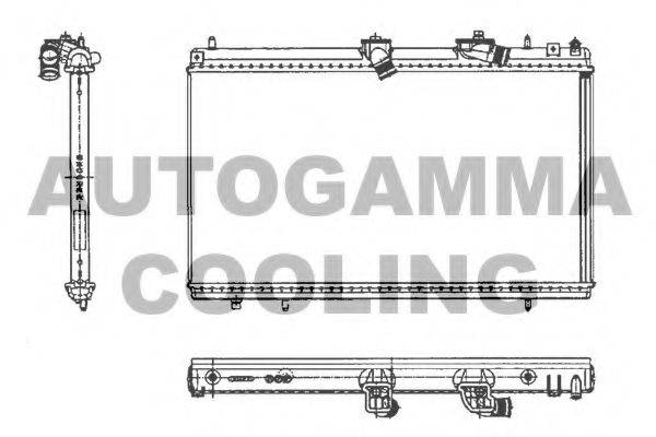 AUTOGAMMA 103645 Радіатор, охолодження двигуна