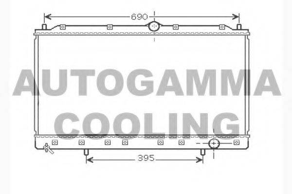 AUTOGAMMA 104290 Радіатор, охолодження двигуна