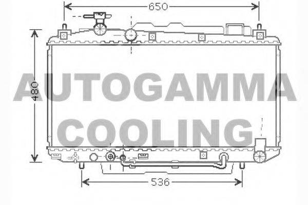 AUTOGAMMA 104382 Радіатор, охолодження двигуна