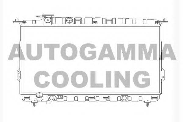 AUTOGAMMA 104524 Радіатор, охолодження двигуна