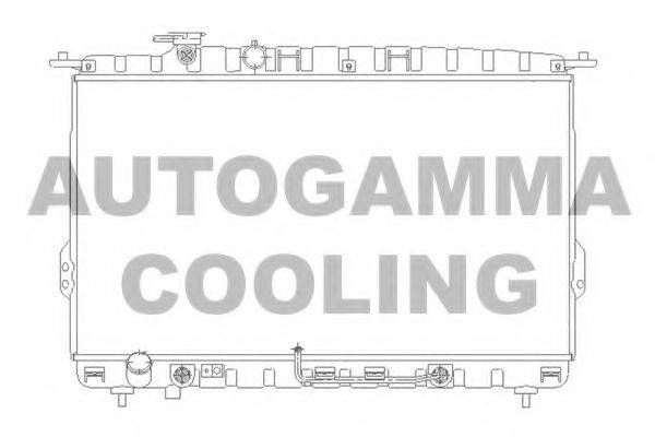 AUTOGAMMA 104657 Радіатор, охолодження двигуна