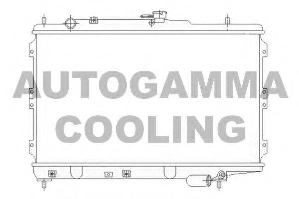 AUTOGAMMA 104658 Радіатор, охолодження двигуна