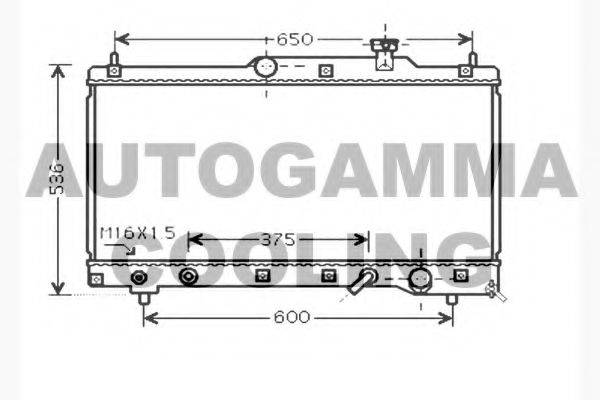 AUTOGAMMA 104769 Радіатор, охолодження двигуна