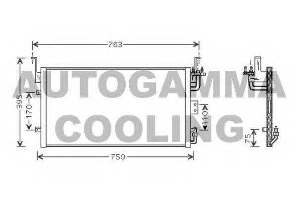 AUTOGAMMA 104998 Конденсатор, кондиціонер