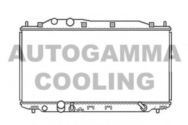 AUTOGAMMA 105125 Радіатор, охолодження двигуна