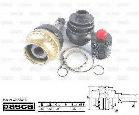 DAEWOO 510862 Шарнірний комплект, приводний вал