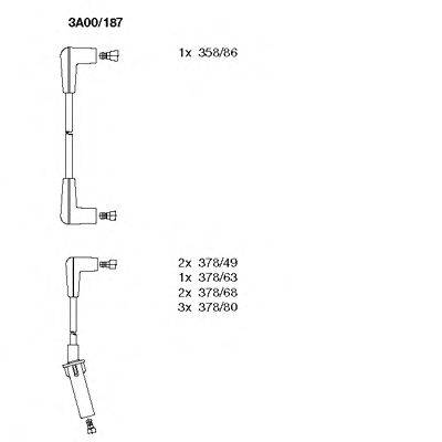CHRYSLER 04728038AF Комплект дротів запалювання