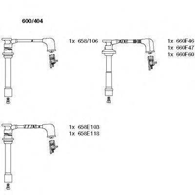 FORD 3978090 Комплект дротів запалювання