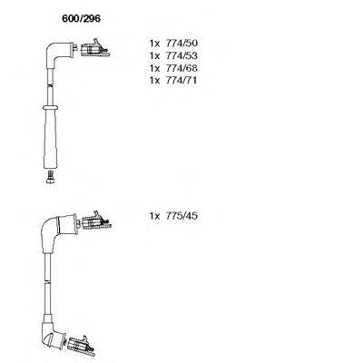 BREMI 600296 Комплект дротів запалювання