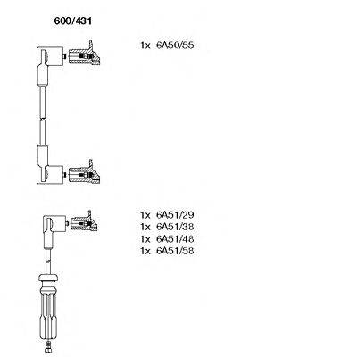 BREMI 600431 Комплект дротів запалювання