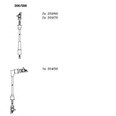 BREMI 300596 Комплект дротів запалювання