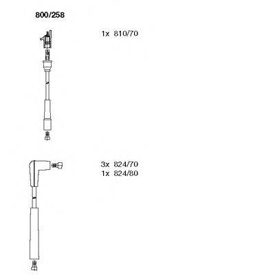 BREMI 800258 Комплект дротів запалювання