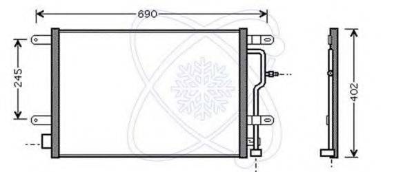 WEBASTO 35404 Конденсатор, кондиціонер