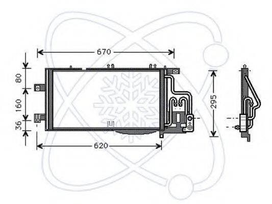 WEBASTO 35528 Конденсатор, кондиціонер