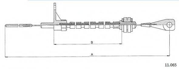 CABOR 11065 Тросик газу