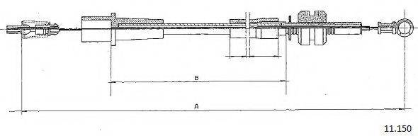 CABOR 11150 Тросик газу