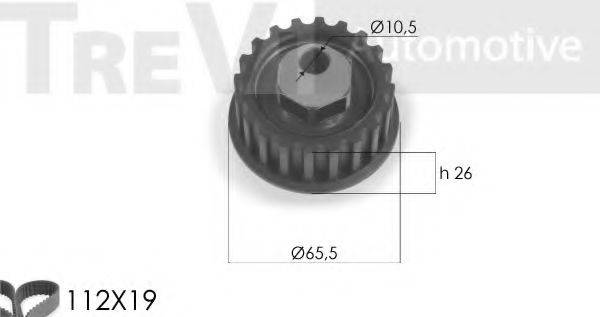 AUTEX 702365 Комплект ременя ГРМ