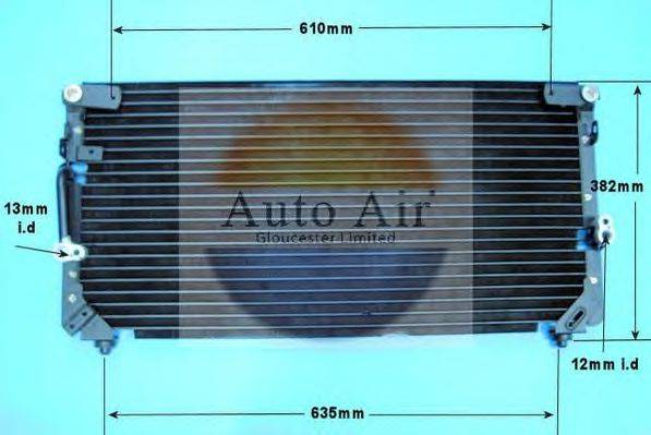 AUTO AIR GLOUCESTER 161002 Конденсатор, кондиціонер