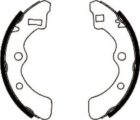 HONDA 43154SA3003 Комплект гальмівних колодок