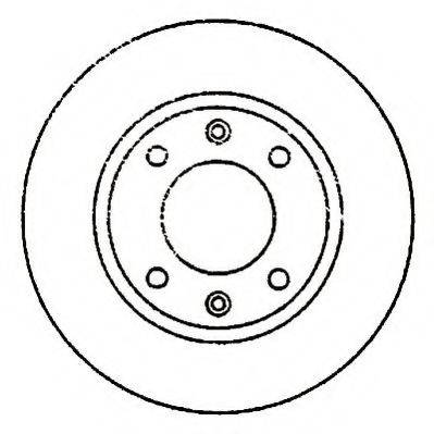 LUCAS DF1668 гальмівний диск