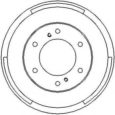 DELPHI DF241 Гальмівний барабан
