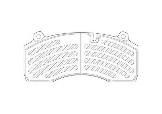 HALDEX 94608 Комплект гальмівних колодок, дискове гальмо