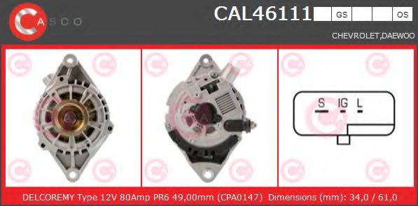 CASCO CAL46111GS