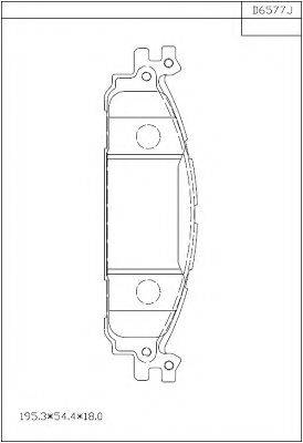 LINCOLN EB5Z2001A Комплект гальмівних колодок, дискове гальмо