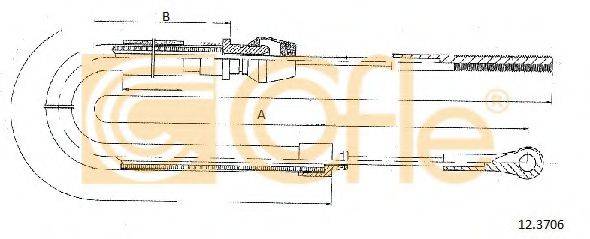 MALO 26714 Трос, стоянкова гальмівна система