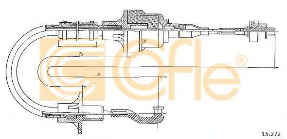 COFLE 15272 Трос, управління зчепленням