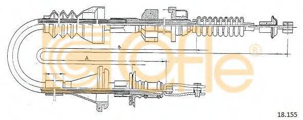 MALO 22480 Трос, управління зчепленням