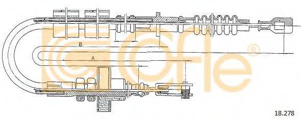 COFLE 18278 Трос, управління зчепленням