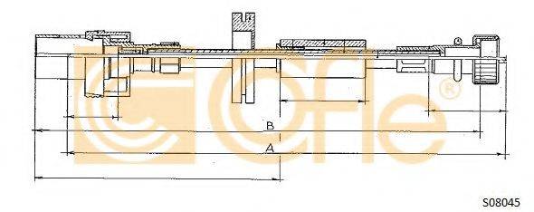 FORD 86VB7260DB Трос спідометра