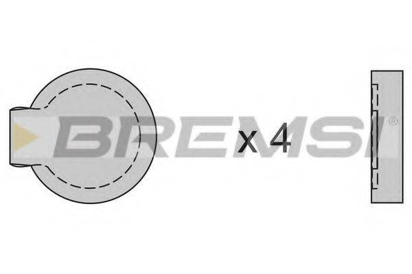 BREMSI BP2122
