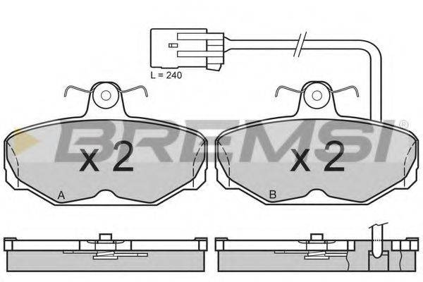 BREMSI BP2591