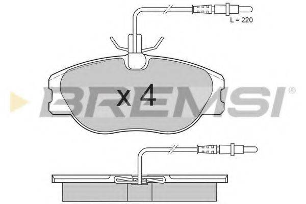 BREMSI BP2598