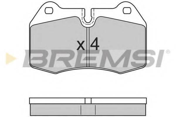 BREMSI 21471 Комплект гальмівних колодок, дискове гальмо