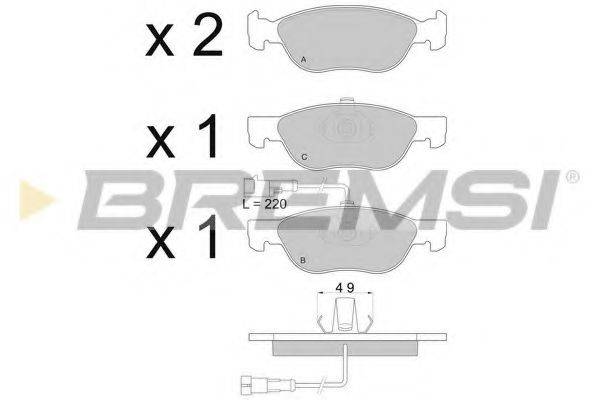 BREMSI BP2667