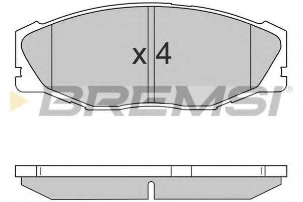 BREMSI 23371 Комплект гальмівних колодок, дискове гальмо