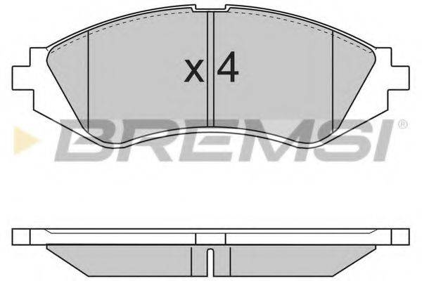 BREMSI 23234 Комплект гальмівних колодок, дискове гальмо