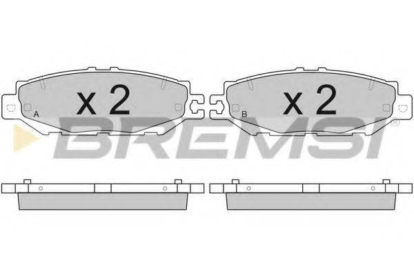 BREMSI 21786 Комплект гальмівних колодок, дискове гальмо