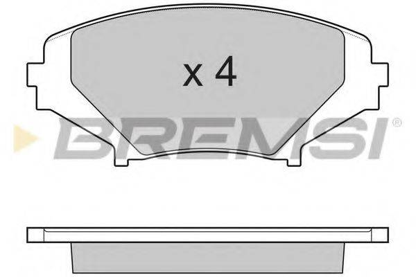 BREMSI 24042 Комплект гальмівних колодок, дискове гальмо