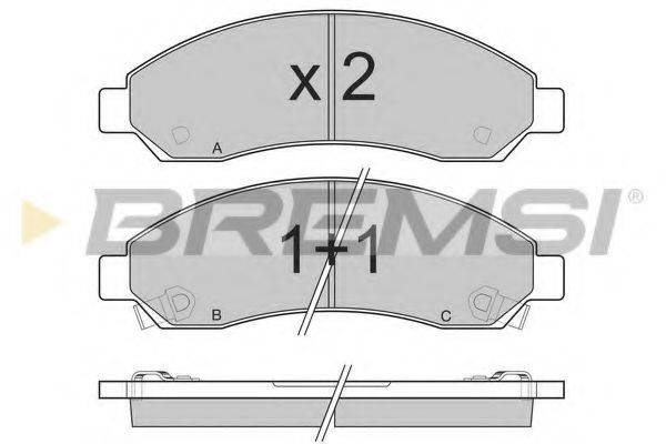 BREMSI BP3199