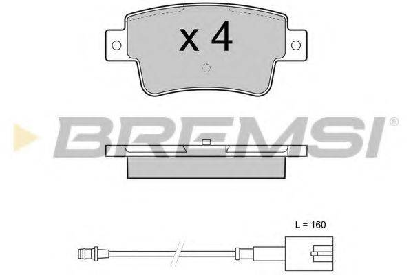 BREMSI BP3427